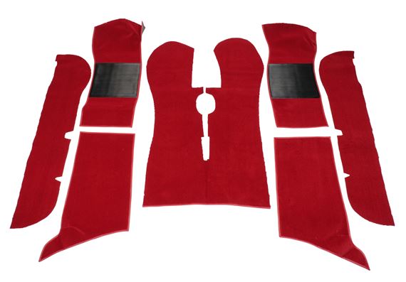 Tufted Carpet Set - Red - Triumph TR7 Coupe - RB7418RED